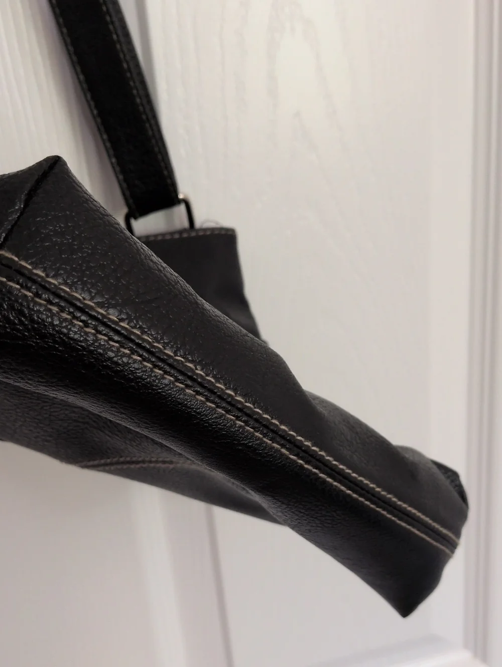 Rosetti Black Pebbled Faux Leather Crossbody